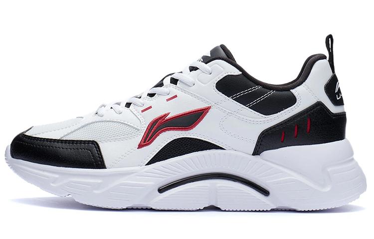 Li-Ning LiNing Running Collection Cushioning Anti-Slip And Wear-Resistant Low-Top Running Shoes Black White