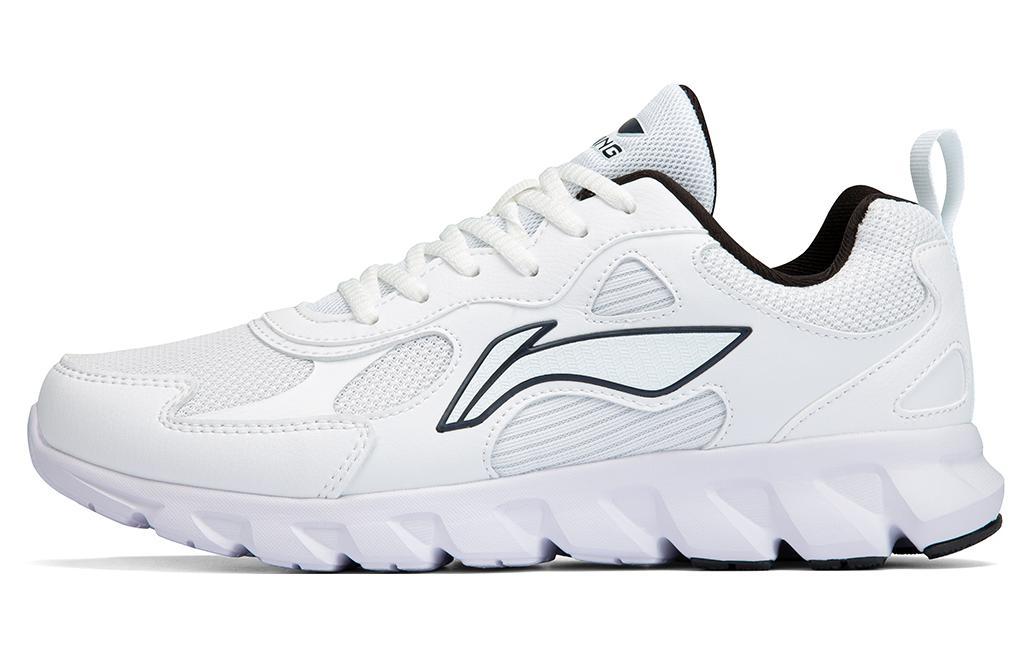 Li-Ning LiNing Durable Breathable Low Top Casual Running Shoes Men's White Black