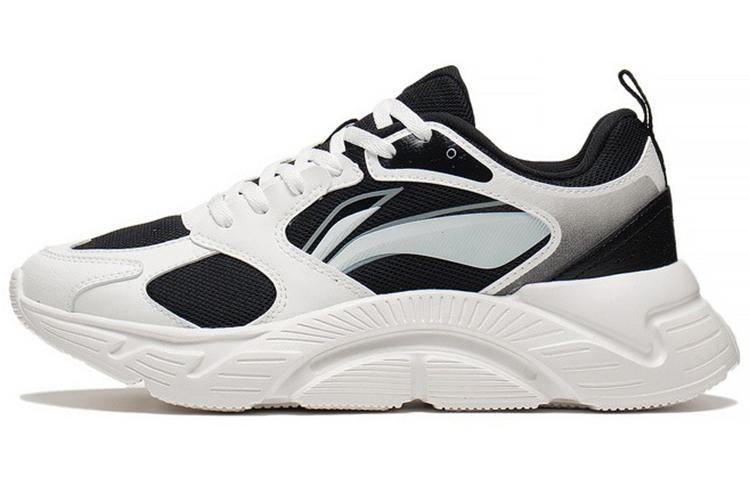 Li-Ning LiNing Cushioning Anti-Slip And Wear-Resistant Low-Top Running Shoes Women's Black White