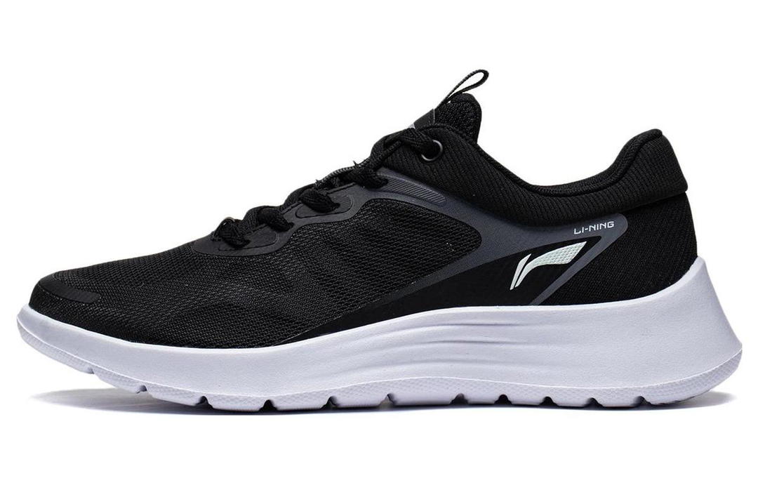 Li-Ning LiNing Feather Cushioned Wear Resistant Breathable Low Top Casual Running Shoes Women's Black