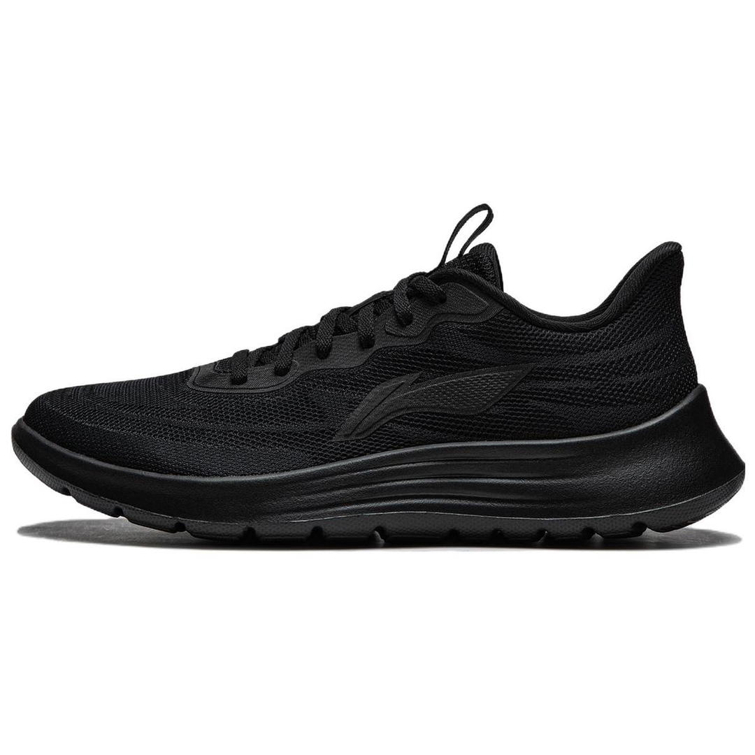 Li-Ning LiNing Feather Slip Resistant Casual Running Shoes Men's Black