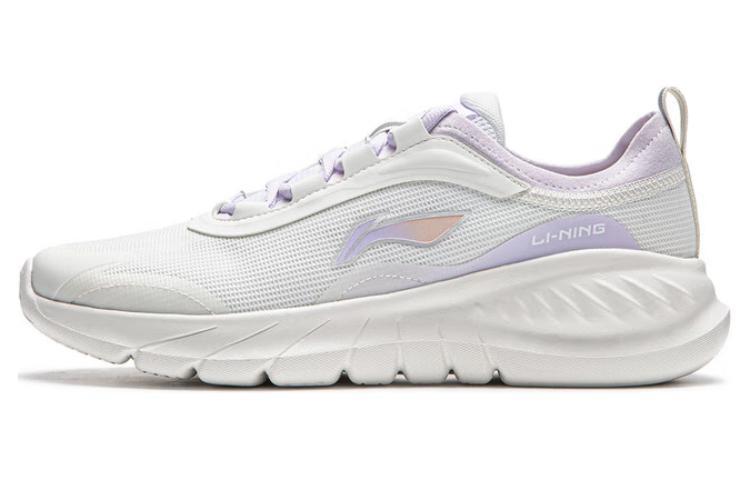 Li-Ning LiNing EasyFit Fle Low Top Casual Running Shoes Women's White Purple