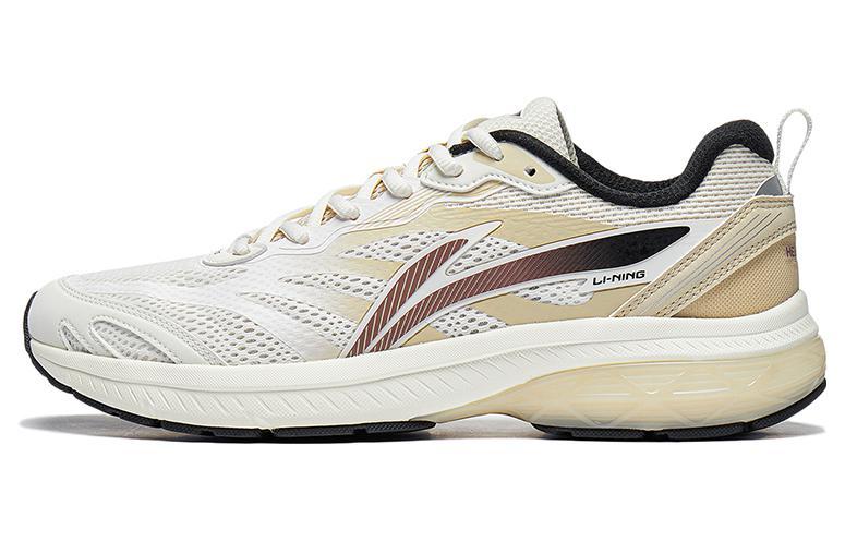 Li-Ning LiNing Anti-Slip Wear-Resistant Low-Top Running Shoes Men's White Yellow