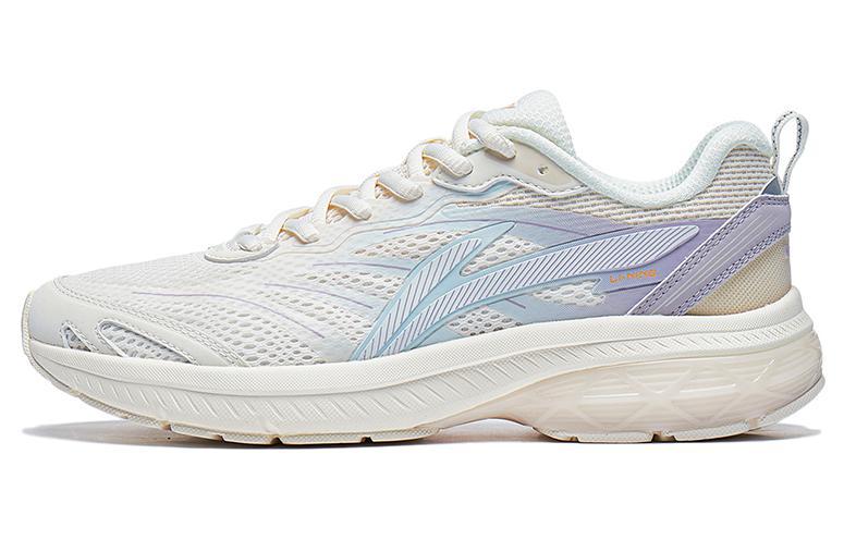 Li-Ning LiNing Slip Resistant Breathable Low Top Casual Running Shoes Women's White Blue Purple