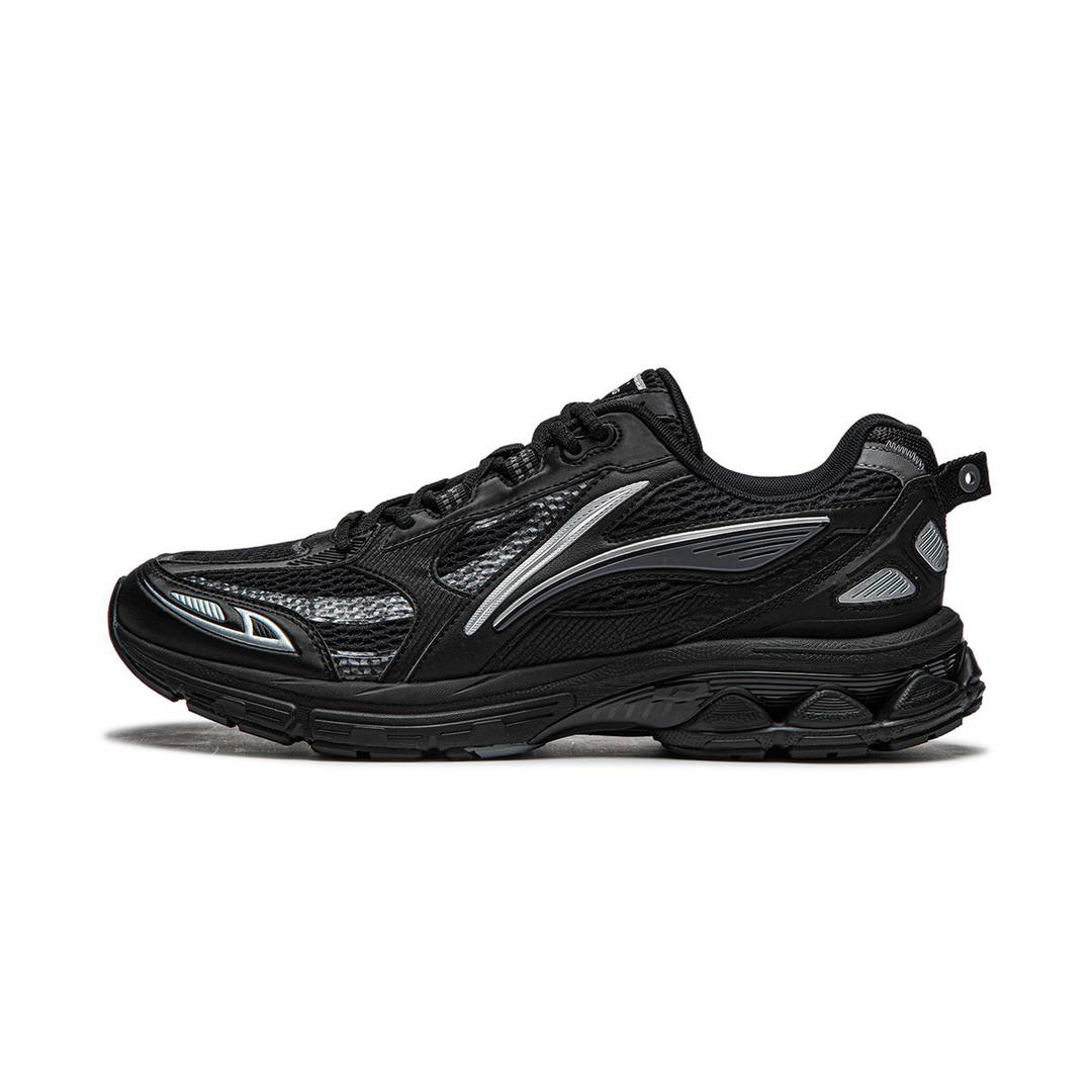 Li-Ning LiNing Shake 2.0 Cushioned Anti Slip And Wear Resistant Lightweight Low Top Casual Running Shoes Men's Black Silver