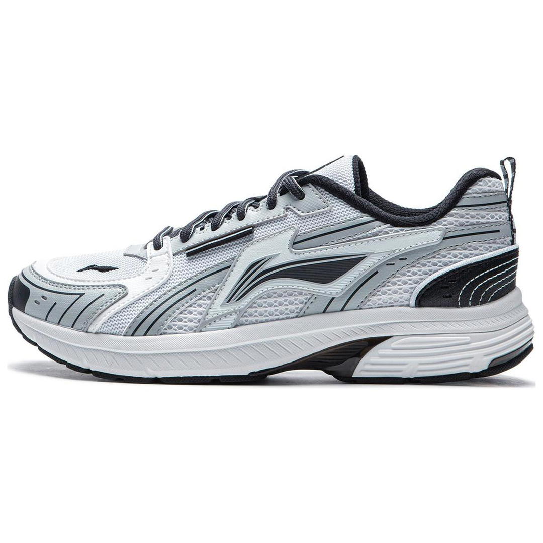 Li-Ning LiNing Shake 1.5 Cushioning Slip Resistant And Abrasion Resistant Low Top Running Shoes Women's White Gray