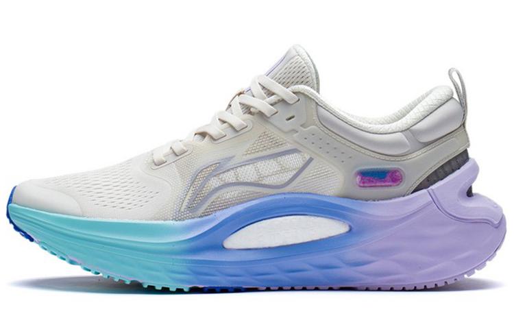 Li-Ning LiNing Furious Rider 6.0 Cushioning Anti-Slip And Wear-Resistant Low-Top Running Shoes Gray Blue Purple