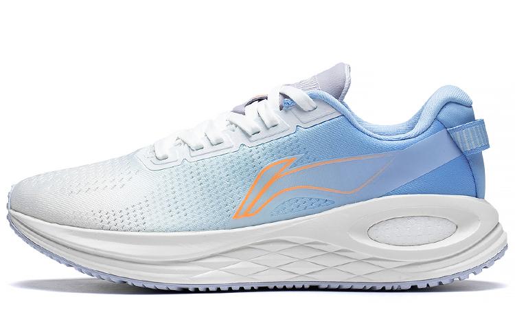 Li-Ning LINING Furious Rider 6.0 Essential Running Shoes Men Low-Top Mist White/Light Ice Blue/Light Sea Blue/Orange