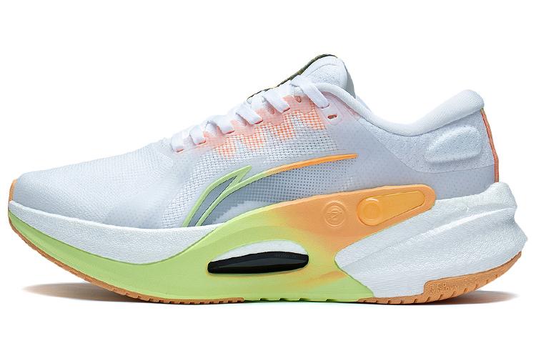 Li-Ning LINING Furious Rider 7.0 Running Shoes Women's Low-Top Standard White/Fluorescent Ice Yellow