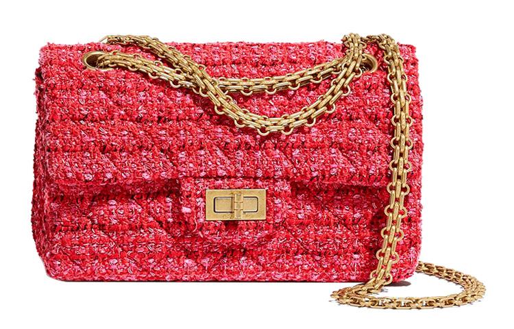 Chanel Chanel 2.55 Cow Leather Crossbody Bag Shoulder Bag Women's Red