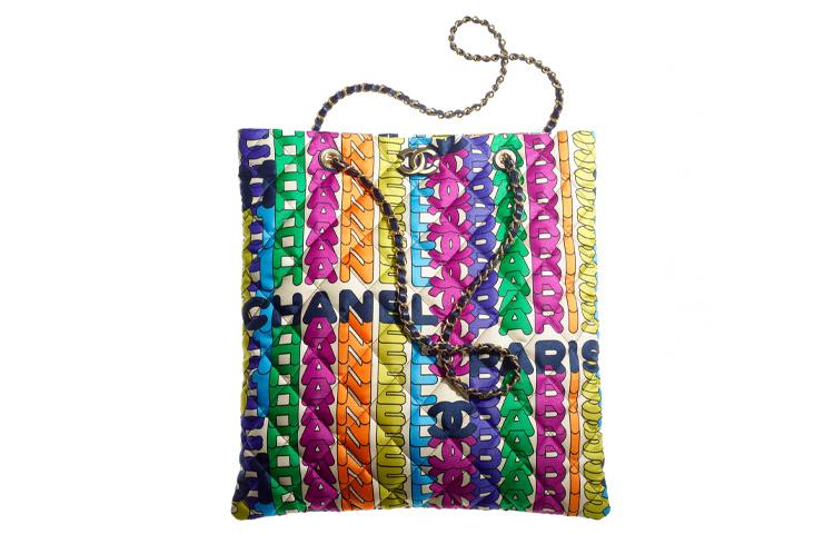 Chanel Chanel Nylon Tote Bag, Shopping Bag, Crossbody Bag, Shoulder Bag Regular Women's Rainbow