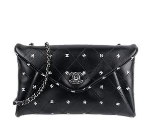 Buy Chanel Leather Chain Envelope Bag Clutch Women's Black at Sasom – Authentic and Ready to Ship