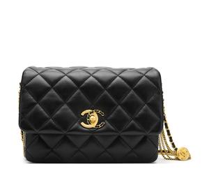 Buy Chanel 22A Early Autumn Sheepskin Chain Bag Shoulder Bag Crossbody Bag Mini Women's Black at Sasom – Authentic and Ready to Ship
