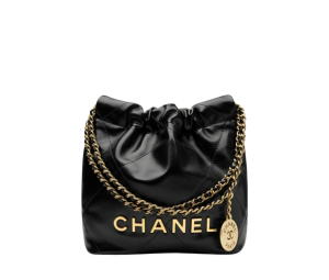 Buy Chanel 22 Mini Handbag In Shiny Calfskin With Gold-Tone Metal Black at Sasom – Authentic and Ready to Ship