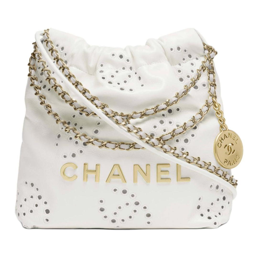 Chanel Chanel Calfskin One Shoulder Handbags Mini Women's White