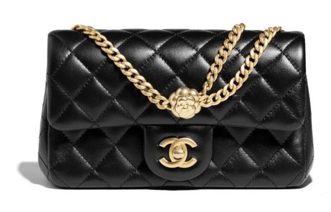 Chanel Chanel Sheepskin Chain Bag Shoulder Bag Crossbody Bag Mini Women's Black