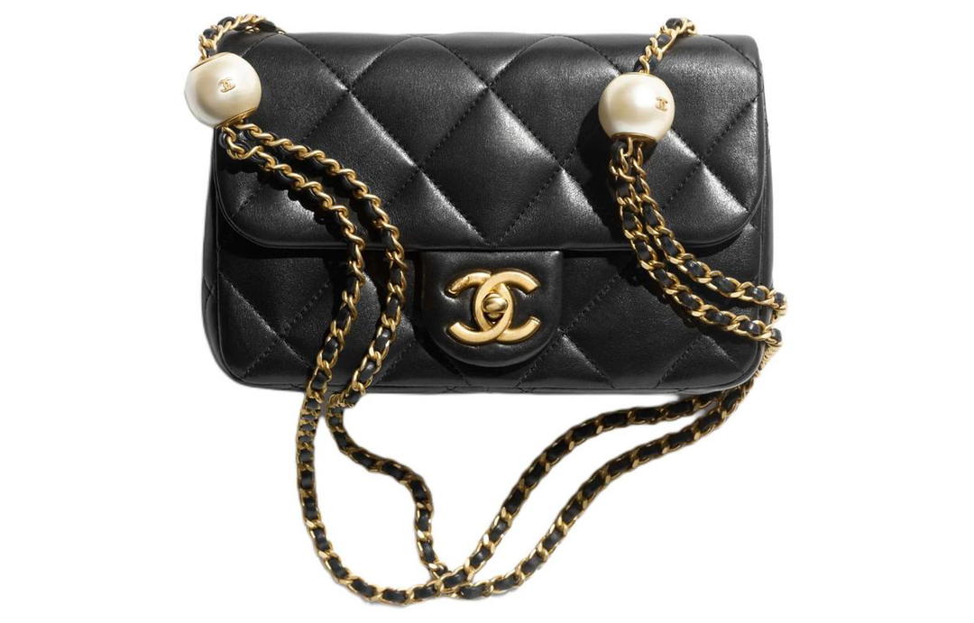 Chanel Chanel Sheepskin Crossbody Bags Shoulder Bags Mini Women's Black