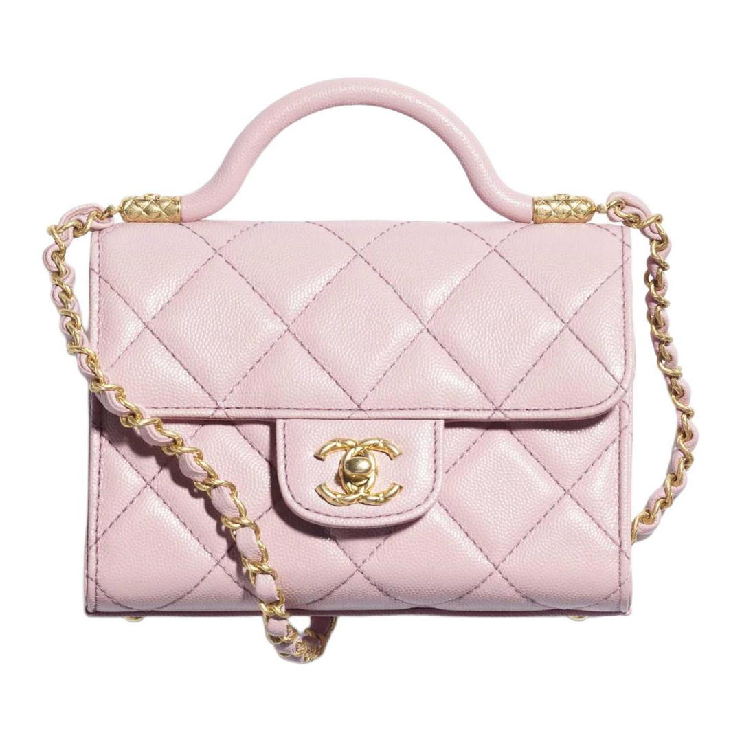Chanel Chanel Calfskin Flap Bag, Shoulder Bag, Crossbody Bag, Handbag Mini Women's Pink