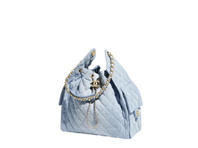 Chanel Chanel 25 Medium Handbag In Washed Denim With Gold Hardware - view 2