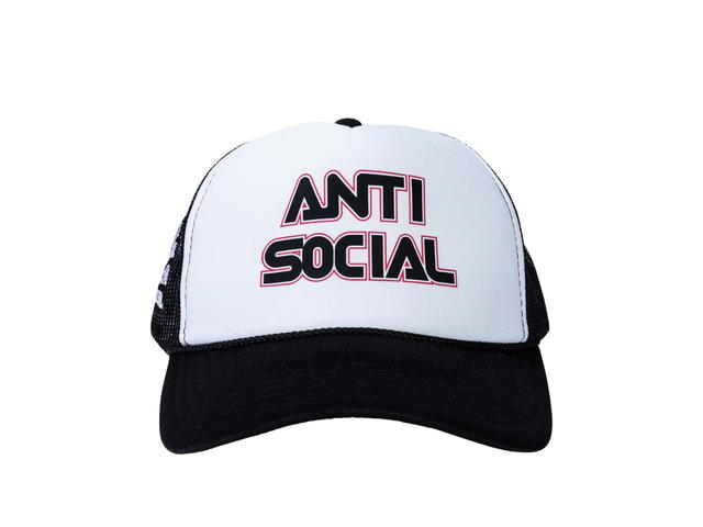 Anti Social Social Club Anti Social Social Club Racing Trucker Hat Black - view 1