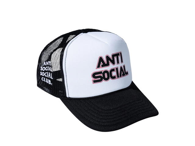 Anti Social Social Club Anti Social Social Club Racing Trucker Hat Black - view 2