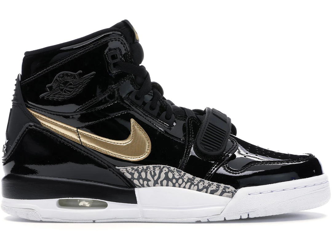 Jordan Jordan Legacy 312 Black Gold Patent (GS)