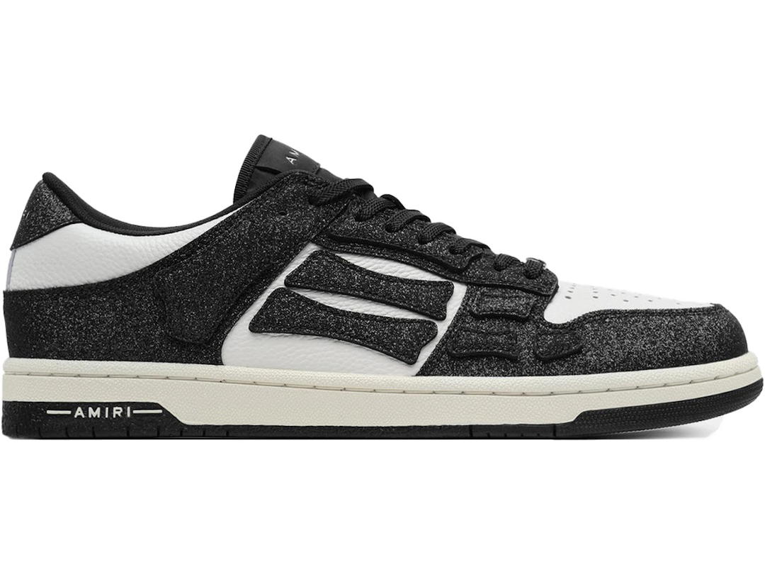 AMIRI AMIRI Skel Top Low Shimmer Black White