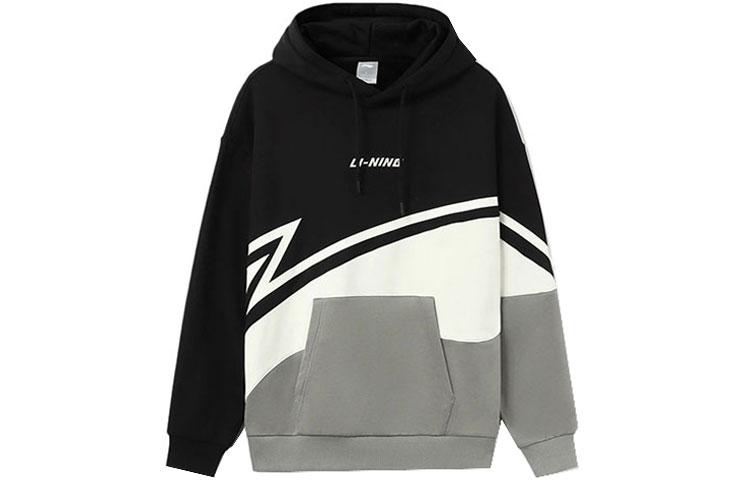 Li-Ning LiNing Sports Fashion Collection Sweatshirt Unisex Black Gray Color