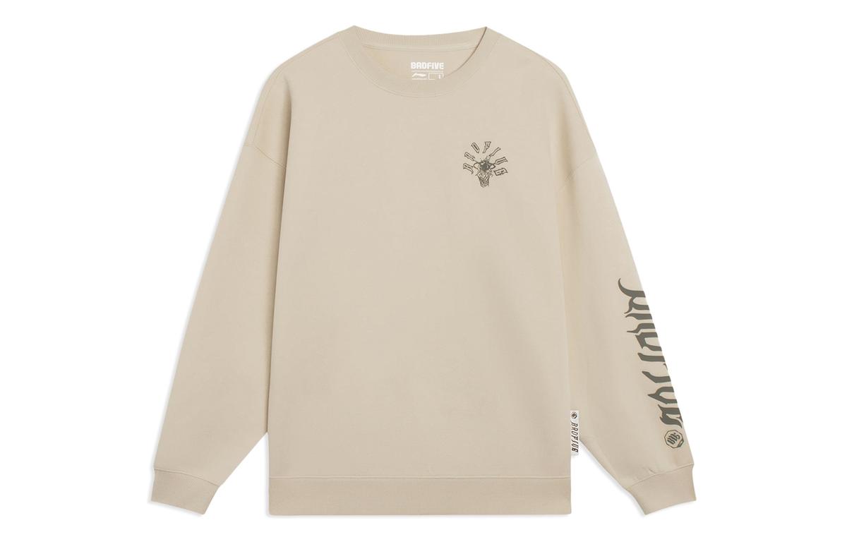 Li-Ning LiNing Badfive Sweatshirt Unisex Light Creamy Brown