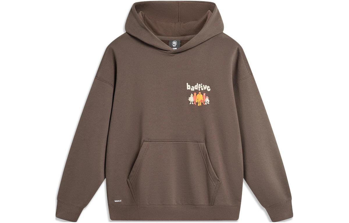Li-Ning LiNing Badfive Sweatshirt Unisex Charcoal Brown
