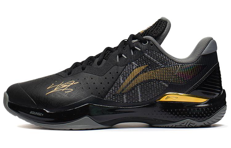 Li-Ning LiNing Thunder Series Thunder CL Anti Slip Wear Resistant Low Top Badminton Shoes Unisex Black