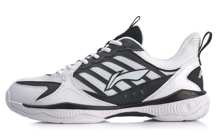 Li-Ning LiNing Battle Halberd 2 Lite Anti Slip And Wear Resistant Cushioning Support Low Top Badminton Shoes Men's White Black