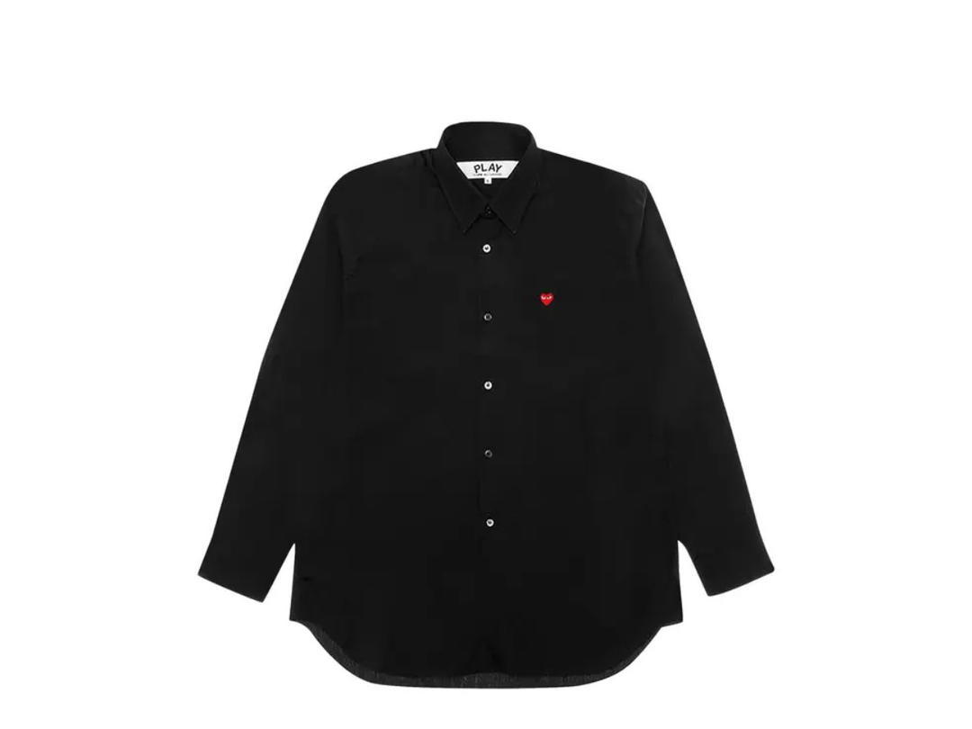Comme des Garcons Comme des Garcons Play Small Emblem Button Down Black