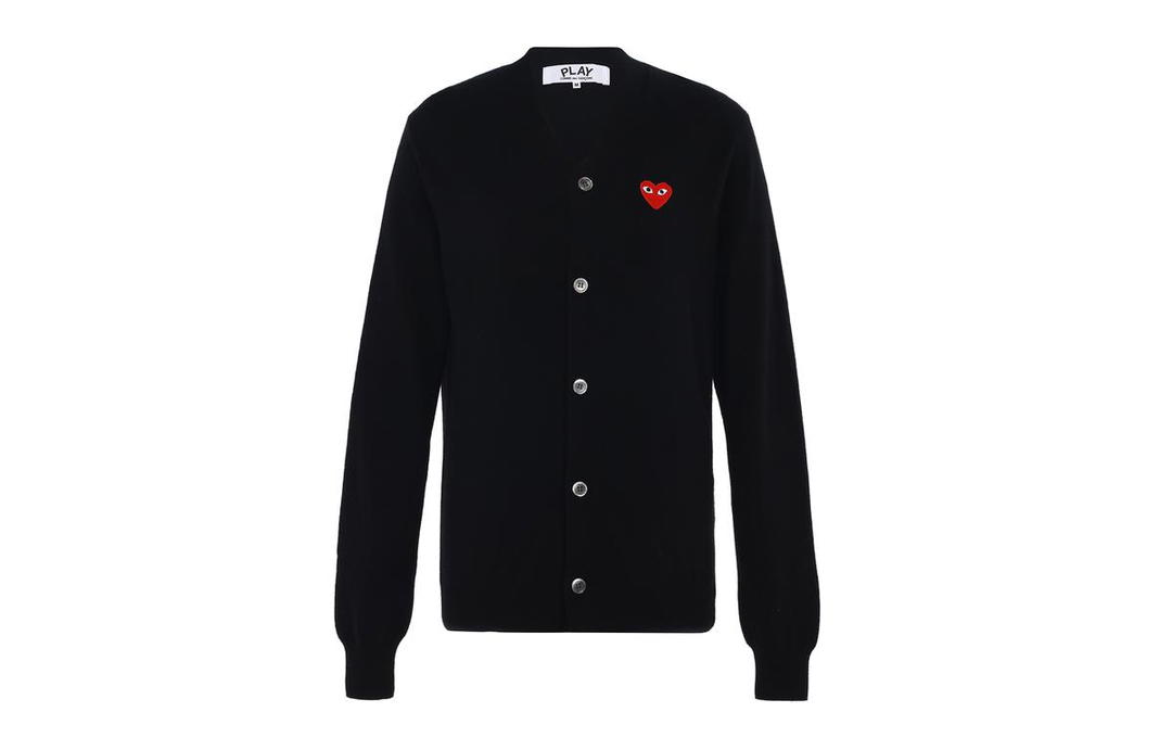 Comme des Garcons CDG Play Embroidered Logo Cardigan