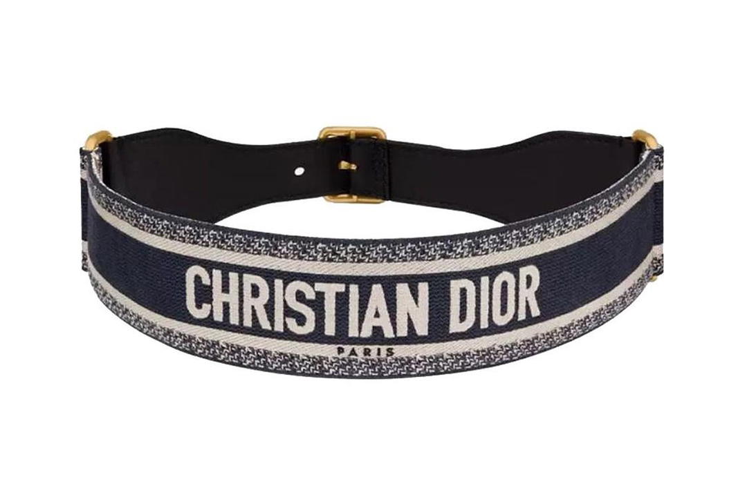 Dior Dior Belts Unisex Dark Blue
