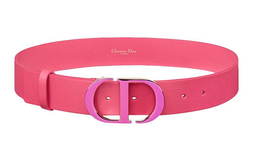 Dior Dior Letter Logo Women's Pink Width 3.5CM