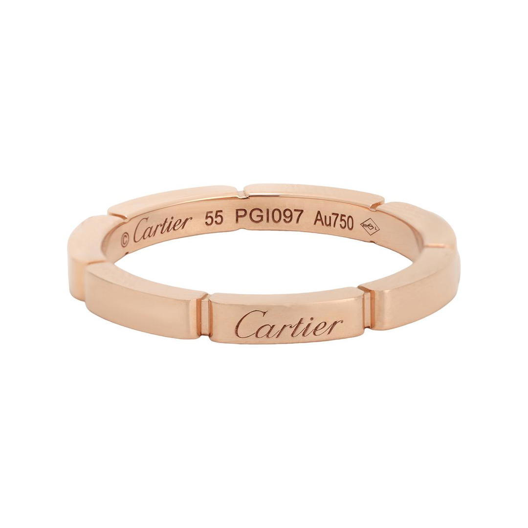 Cartier CARTIER 18K Rose Gold Rings Unisex Rose Gold