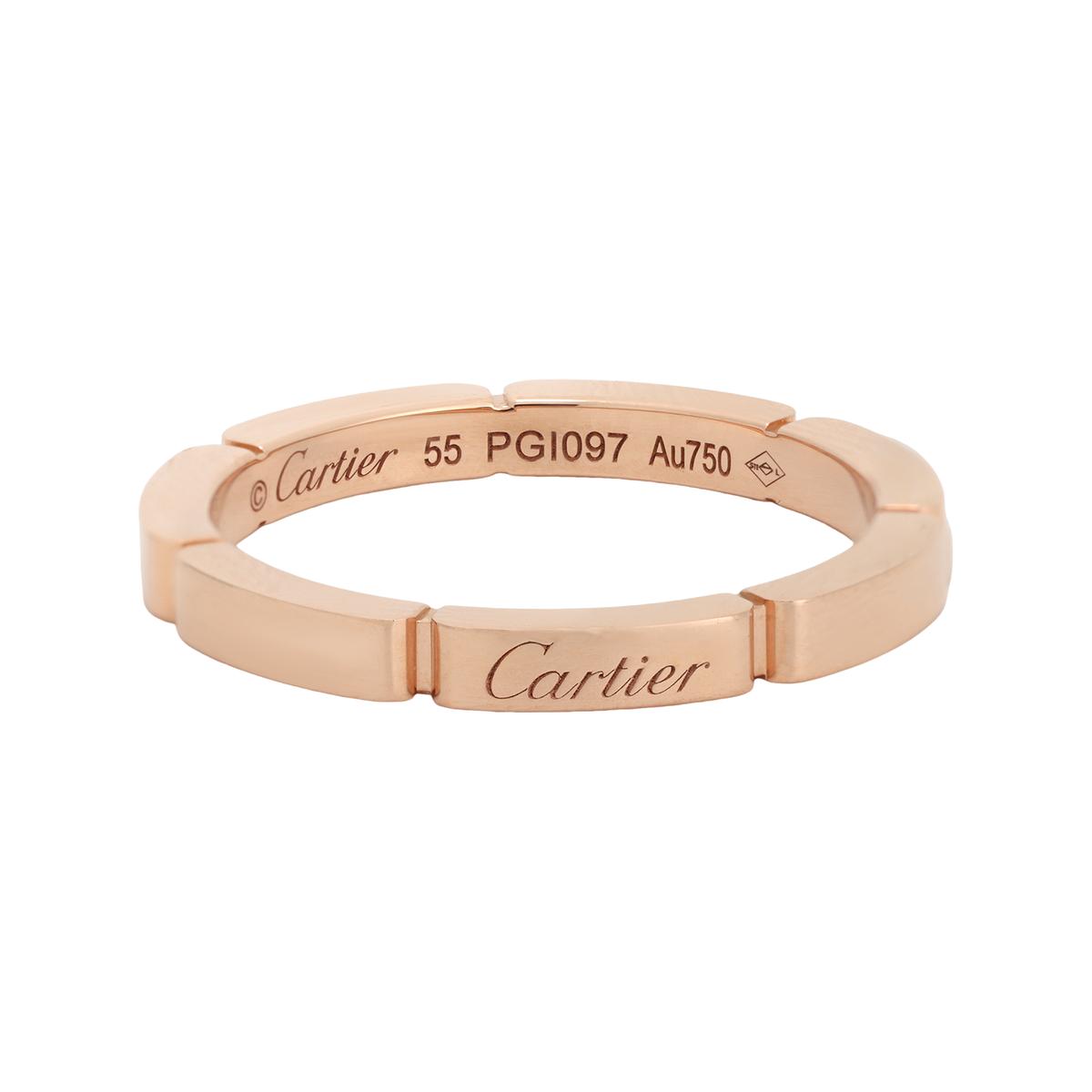 Cartier CARTIER 18K Rose Gold Rings Unisex Rose Gold