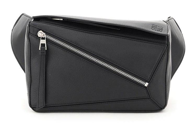 Loewe Loewe Puzzle Bum Bag In Classic Calfskin Small Black