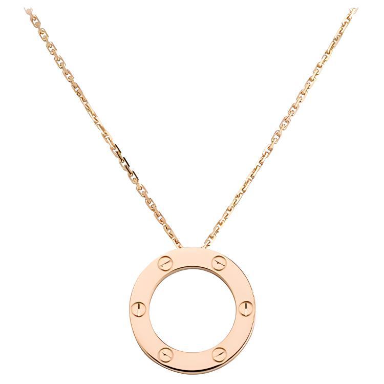 Cartier Cartier 18K Rose Gold Love Necklace