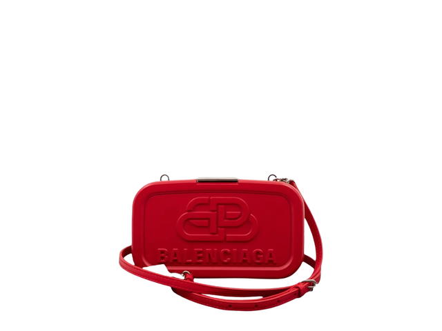 Balenciaga Balenciaga Crossbody Bag In Red Plastic With Silver Hardware - view 1