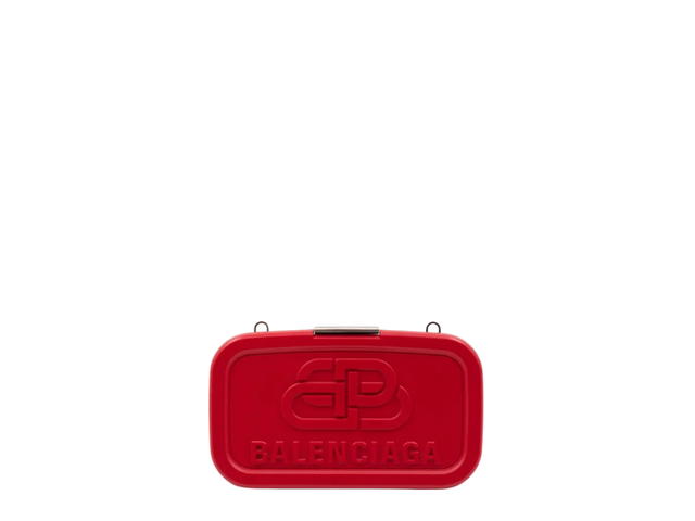 Balenciaga Balenciaga Crossbody Bag In Red Plastic With Silver Hardware - view 2