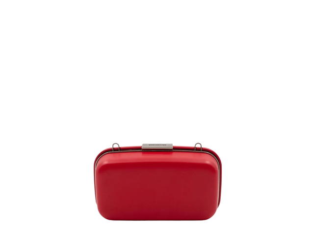 Balenciaga Balenciaga Crossbody Bag In Red Plastic With Silver Hardware - view 3