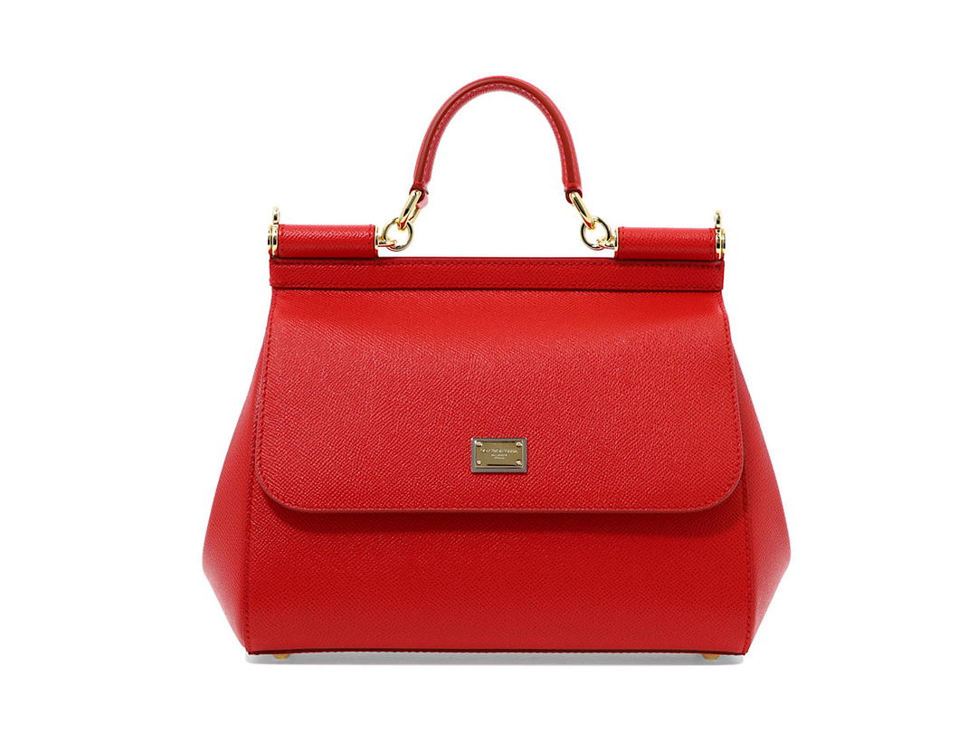 Dolce & Gabbana Dolce Gabbana Sicily Handbagred Pelle Di Vitello