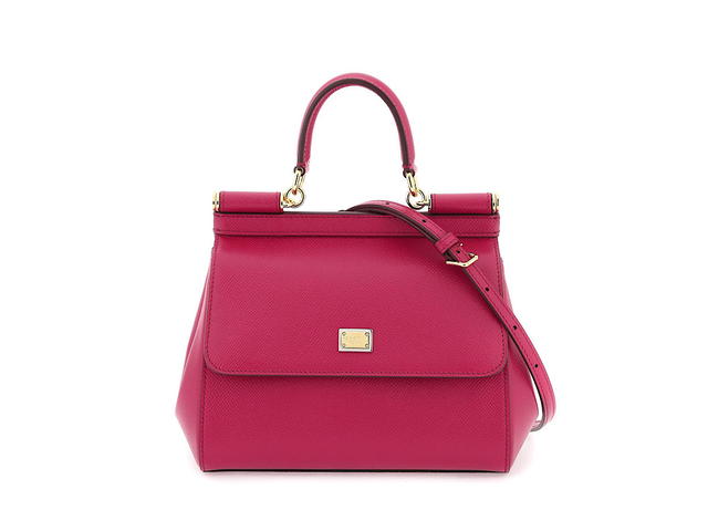 Dolce & Gabbana Dolce Gabbana Sicily Leather Handbagpink Calf Calf 10 Cotton 90 - view 1