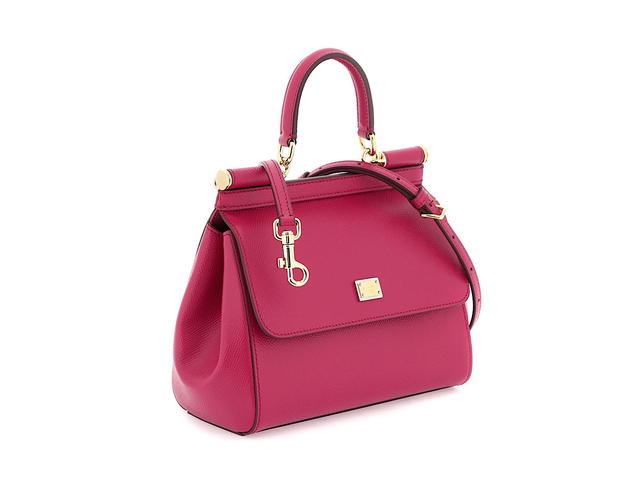 Dolce & Gabbana Dolce Gabbana Sicily Leather Handbagpink Calf Calf 10 Cotton 90 - view 4