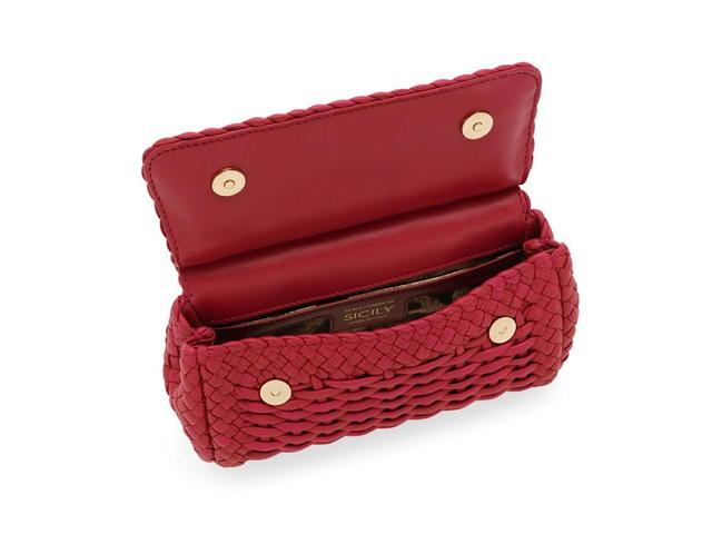 Dolce & Gabbana Dolce Gabbana Hand Bag Braided Fuchsiaibiscus Exterior Agnello Interior 70 Co 10 Pc 20 Agnello - view 5