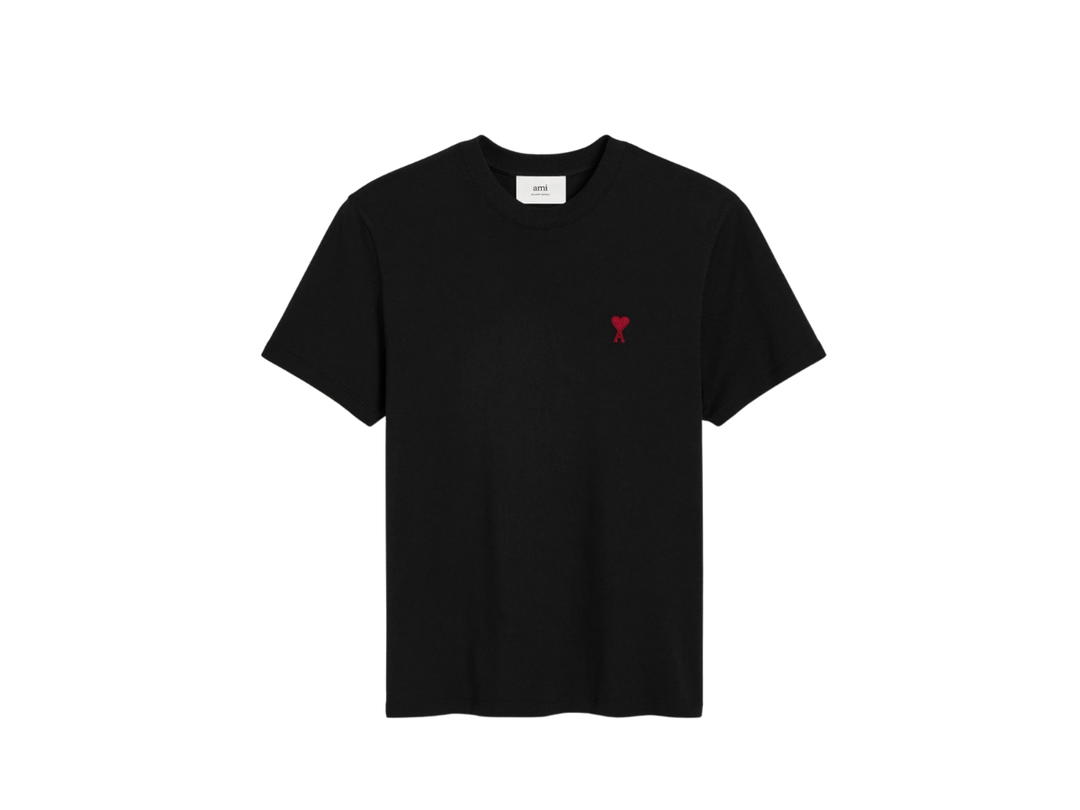 Ami Paris Ami Paris Cotton Ami De Coeur T-Shirt Black