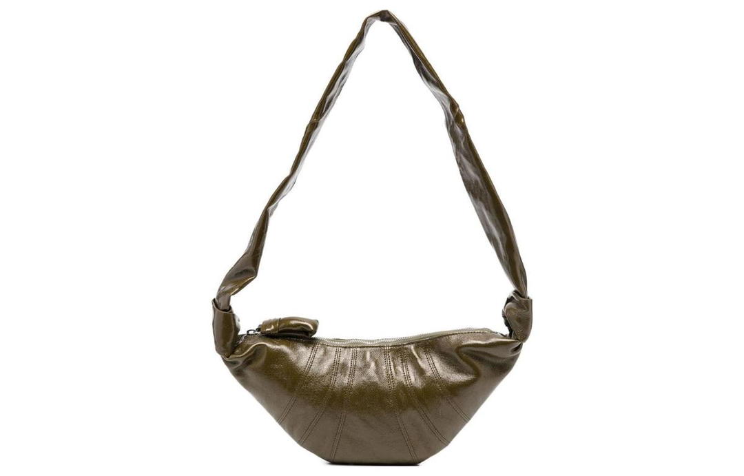 Lemaire Lemaire Croissant Series Coated Cotton Croissant Bag Goat Horn Bag Crossbody Bag Shoulder Bag Unisex Bronze