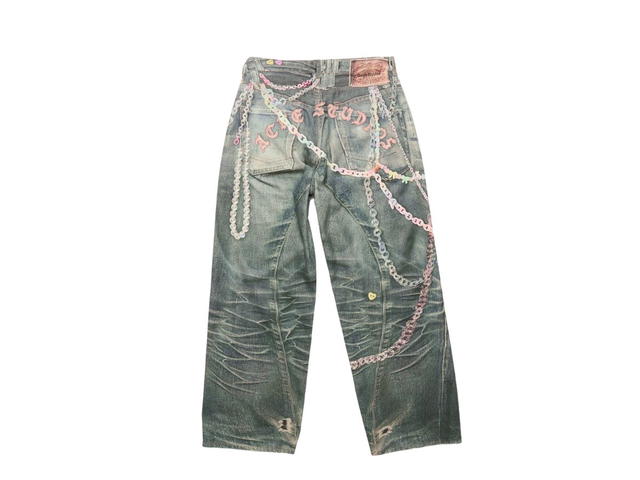 Acne Studios Acne Studios Baggy Fit Jeans 1981M Mid Blue Wash - view 2